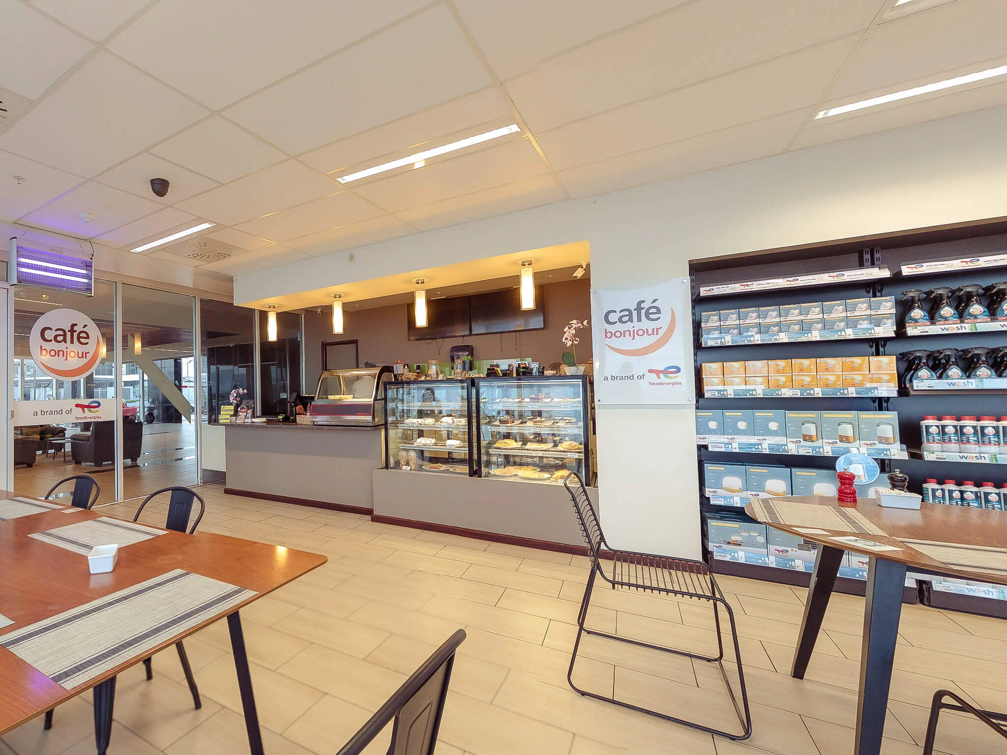 Interior view of Cafe bonjour