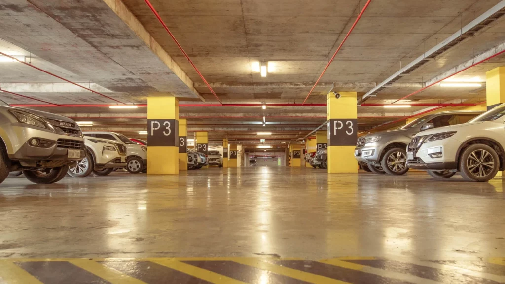 carpark at deloitte haus