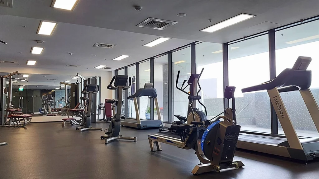 Gym at The Apex Penthouse Apartments
