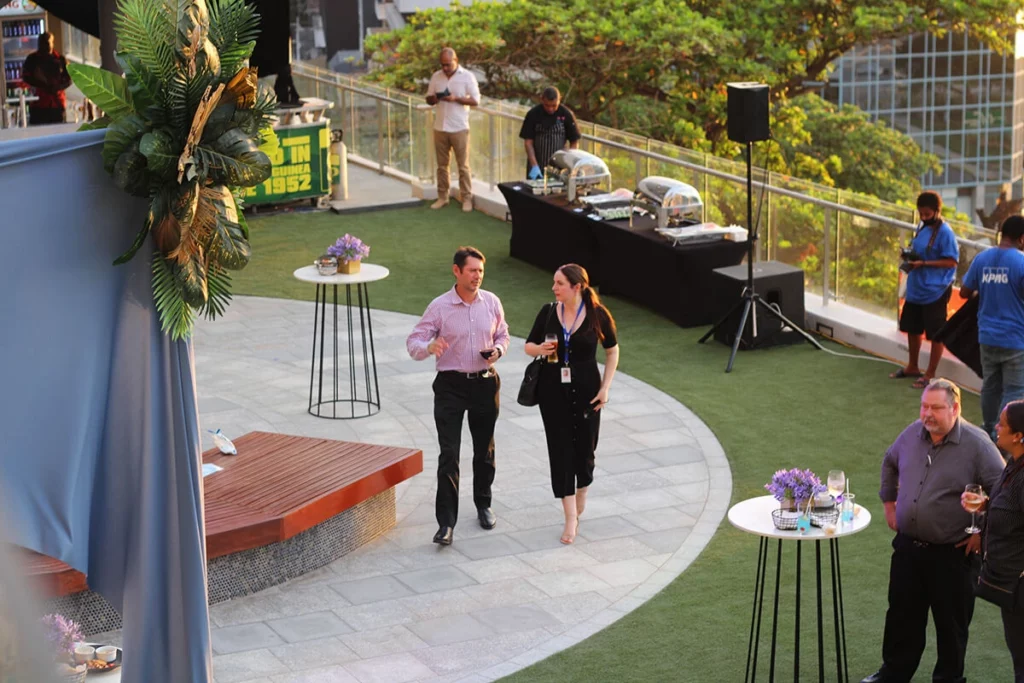 Event on lawn area at Nambawan Super Plaza